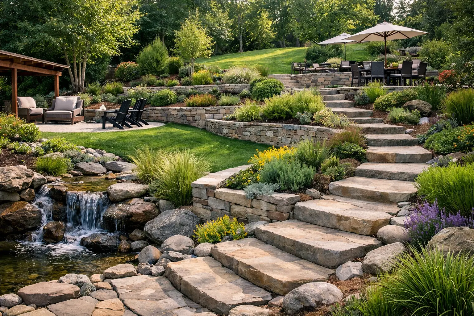 11 Landscaping Ideas for Sloped Backyard