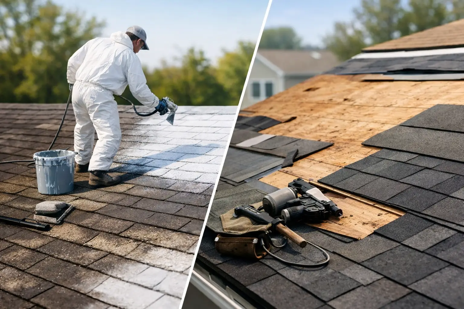 Roof Painting vs Roof Replacement