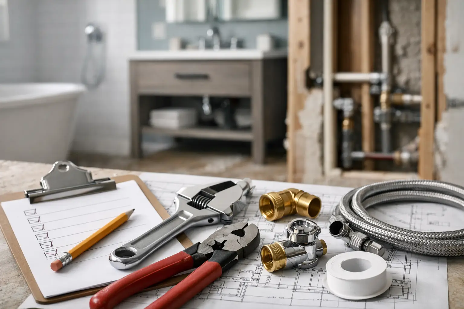 Plumbing Checklist for Bathroom Remodels